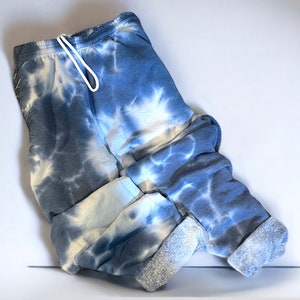 Unisex Tie Dye Sweatpants with Pockets, Plus Size Loungewear, Long, Fleece Sweatpants