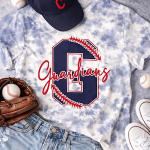 Cleveland Guardians Tie Dye T-Shirt: Unisex Baseball Graphic Tee