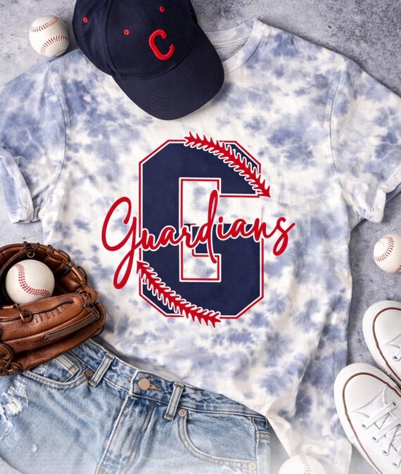Cleveland Guardians Tie Dye T-Shirt: Unisex Baseball Graphic Tee
