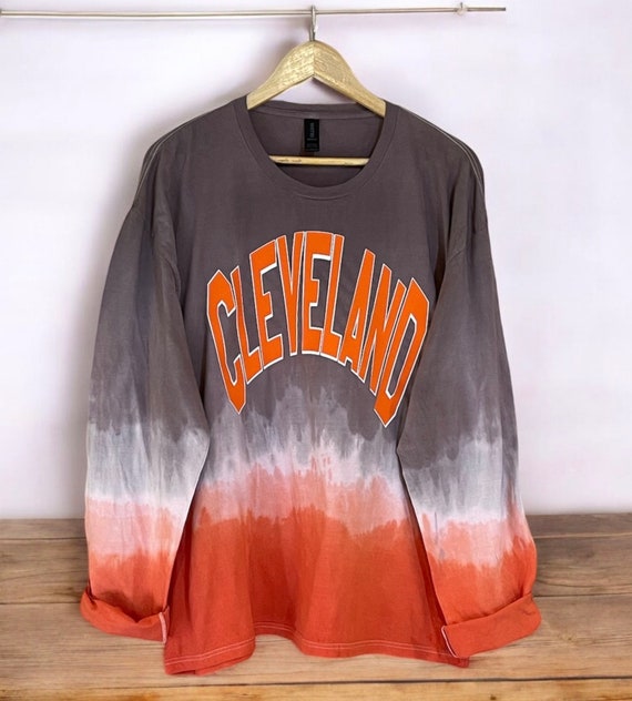 Cleveland Browns Tie Dye Long Sleeve Shirt: Unisex Fan Apparel