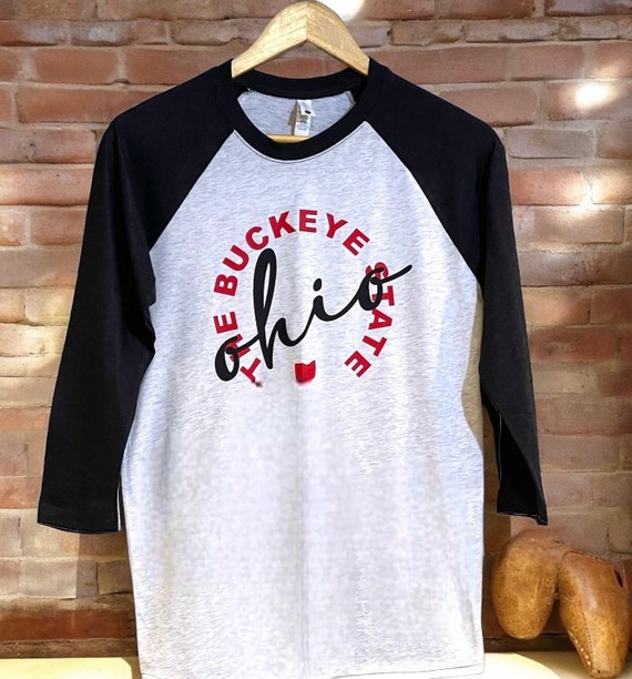 Ohio State Buckeyes Raglan Sleeve Tee: Unisex Football Shirt