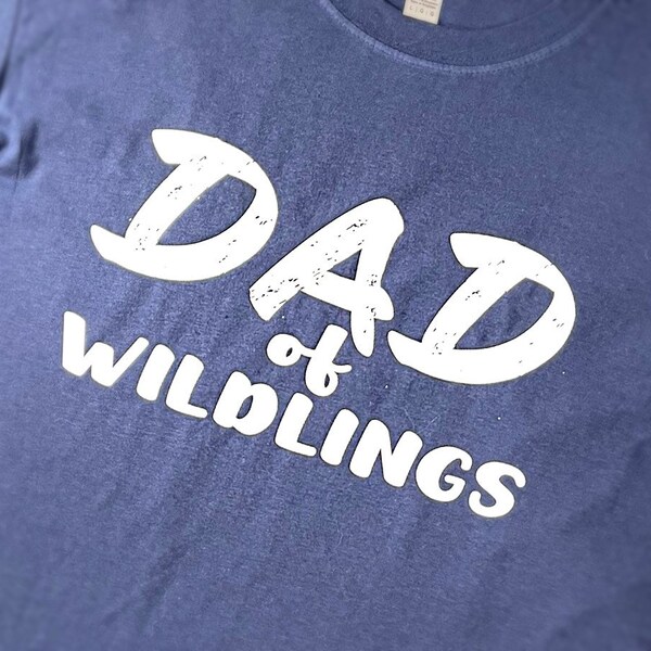Dad T-Shirt, Dad of Wildlings Short Sleeve Unisex T-Shirt, Gift for Him, Plus Size Graphic Tee for Dad