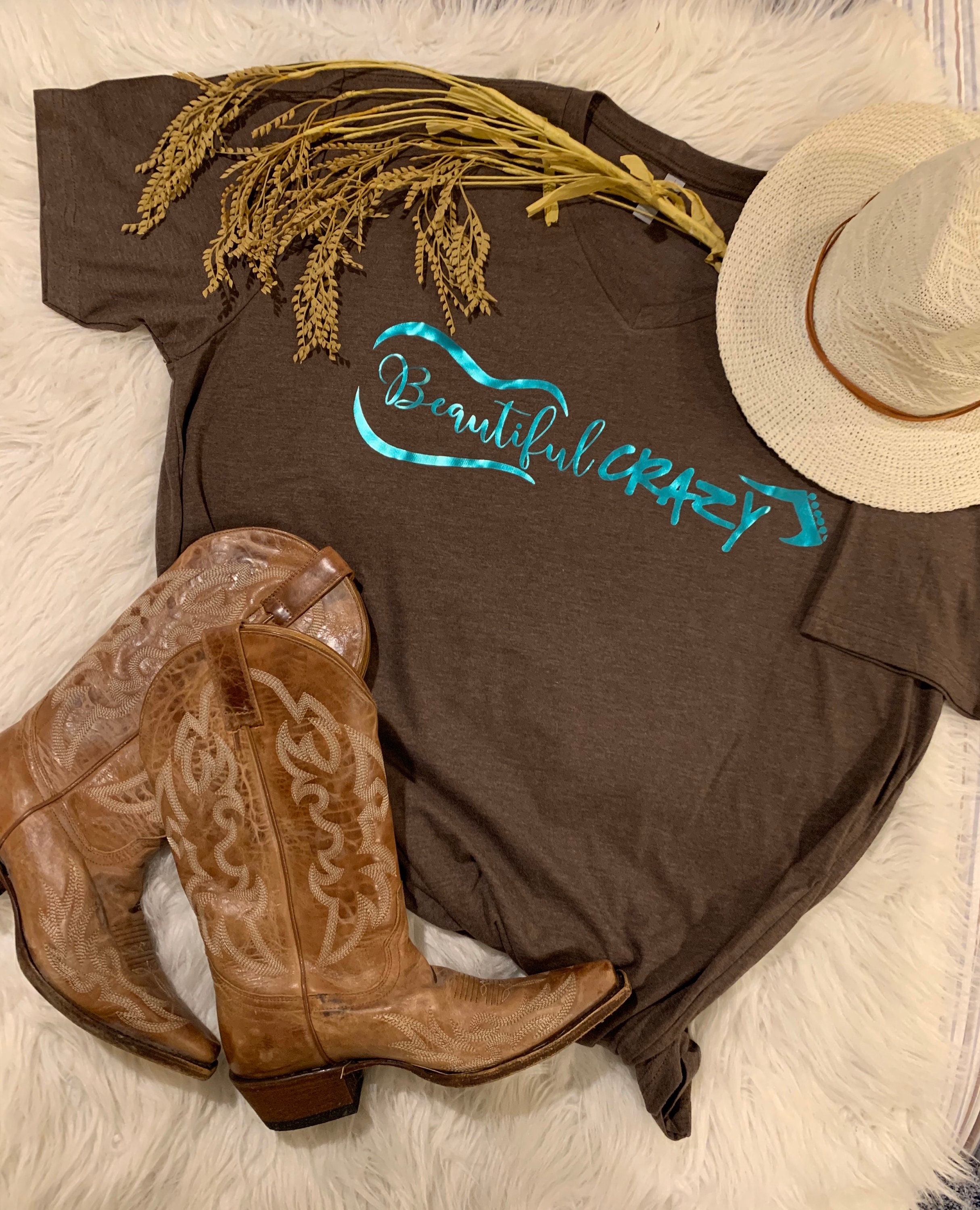 Beautiful Crazy Luke Combs VNeck TShirt Country TShirt Luke Combs