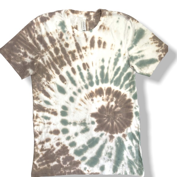 Tie Dye T-Shirt, Plus Size Tie Dye, Unisex Size Tee, Great Gift for Her or Him in neutral colors, Novelty T-Shirt
