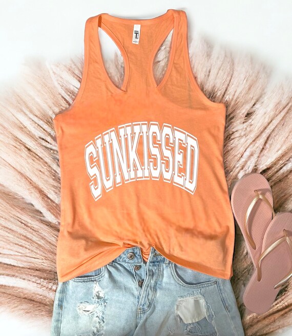 Sunkissed Racerback Tank: Summer Loungewear, Plus Size Available