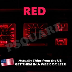 Red LED Gauge Cluster Kit: Ford F100 F150 F250 F350 (1980-1986)