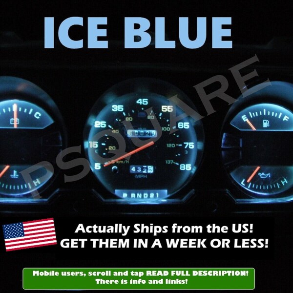 Gauge Cluster LED Dashboard Bulbs Ice Blue Kit For Dodge 72