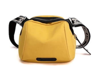 Yellow Waterproof Messenger Cross Body Ladies Handbag Shoulder Bag Womens Purse