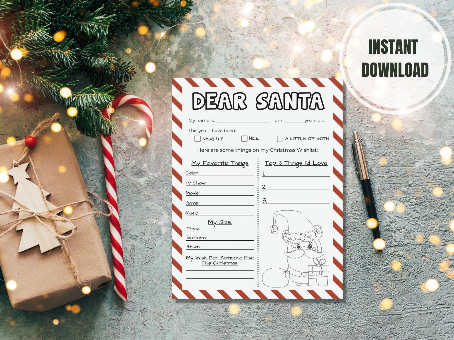 20+ Etsy Christmas Holiday Printables - Inspired Her Way