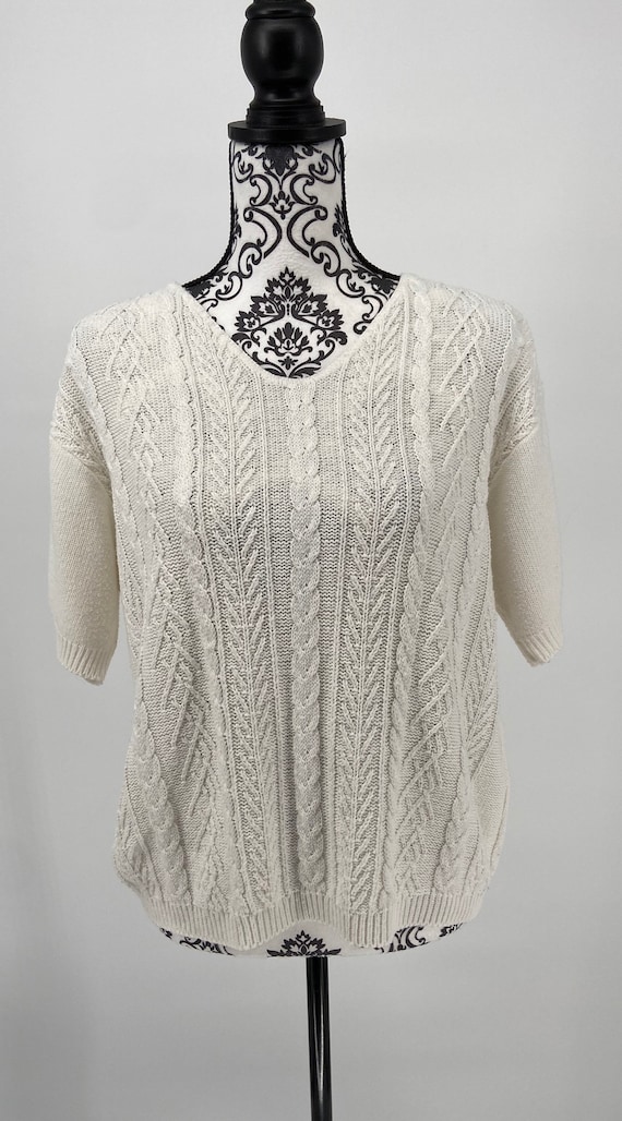 Vintage 1990s, Short-Sleeve Knit Sweater