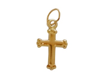 14k Gold Filled Cross Charm, (CR10/CH0/GF)