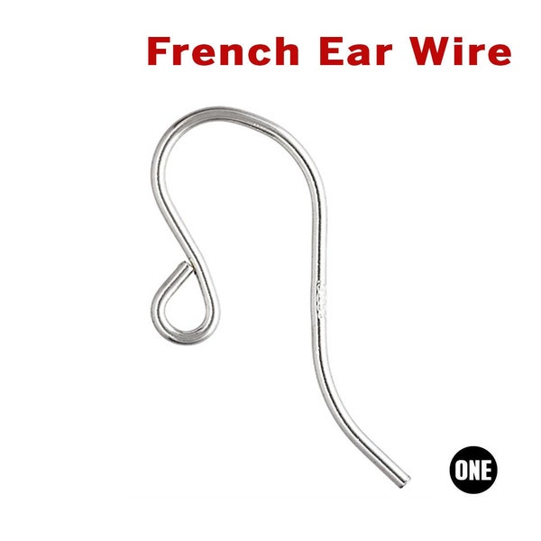 Sterling Silver French Ear Wire, Wholesale Bulk Pricing, (SS/706)