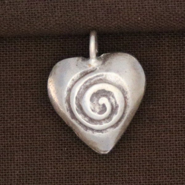 Karen Hill Tribe Silver Heart w/ Swirl Charms, (TH-8117-117)