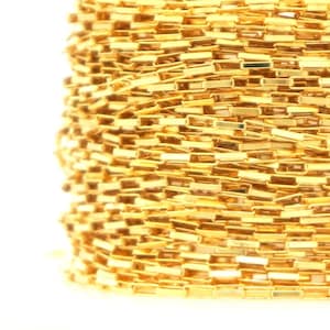 14K Gold Filled Elongated Box Cable Chain, 1.2x3.8 mm, By the Foot, Bulk Savings Available!!!  (GF-139)