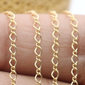 14k Gold Filled Marquise Chain, 2.1x3.2 mm, (GF-086)