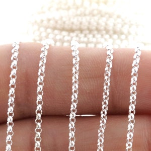 Sterling Silver 1.5 mm Small Rolo Chain, 1.5 mm (185-SS)