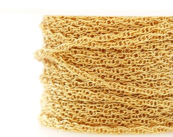 14K Gold Filled Rope Chain, 1.6 mm, Wholesale Pricing, (GF-128)