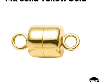 14K SOLID Gold Magnetic Clasp 4.5mm (14k-105)