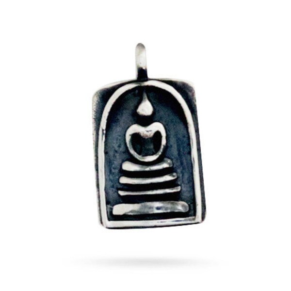 Sterling Silver Sitting Buddha Charm, (141-CH2)