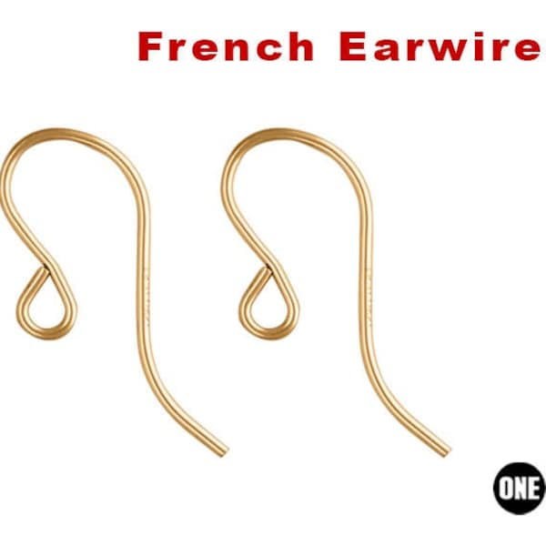 14K Gold Filled French Ear Wires 8x20mm,  (GF-310)