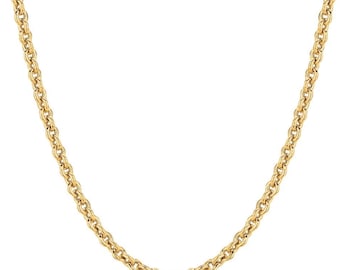 14KT Yellow Gold Classic 1.2 mm Cable Chain with lobster clasp, ((14k-927(5))