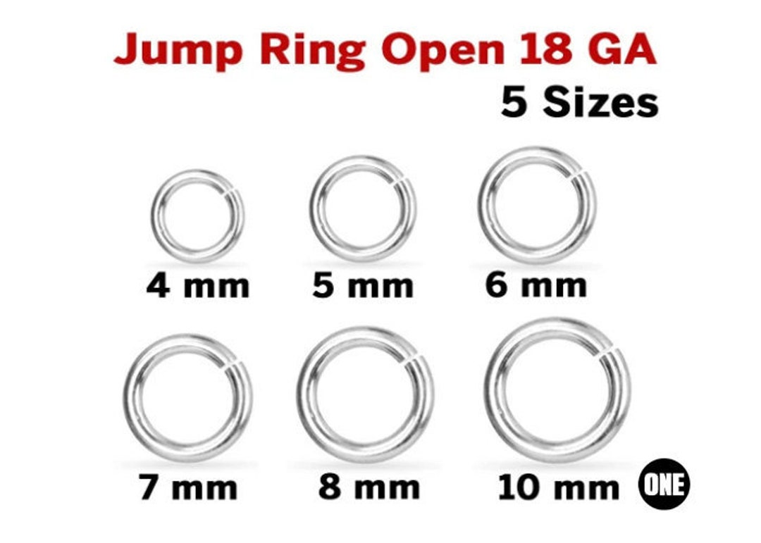 5mm Stainless Steel Round Open Jump Ring (10-Pcs)