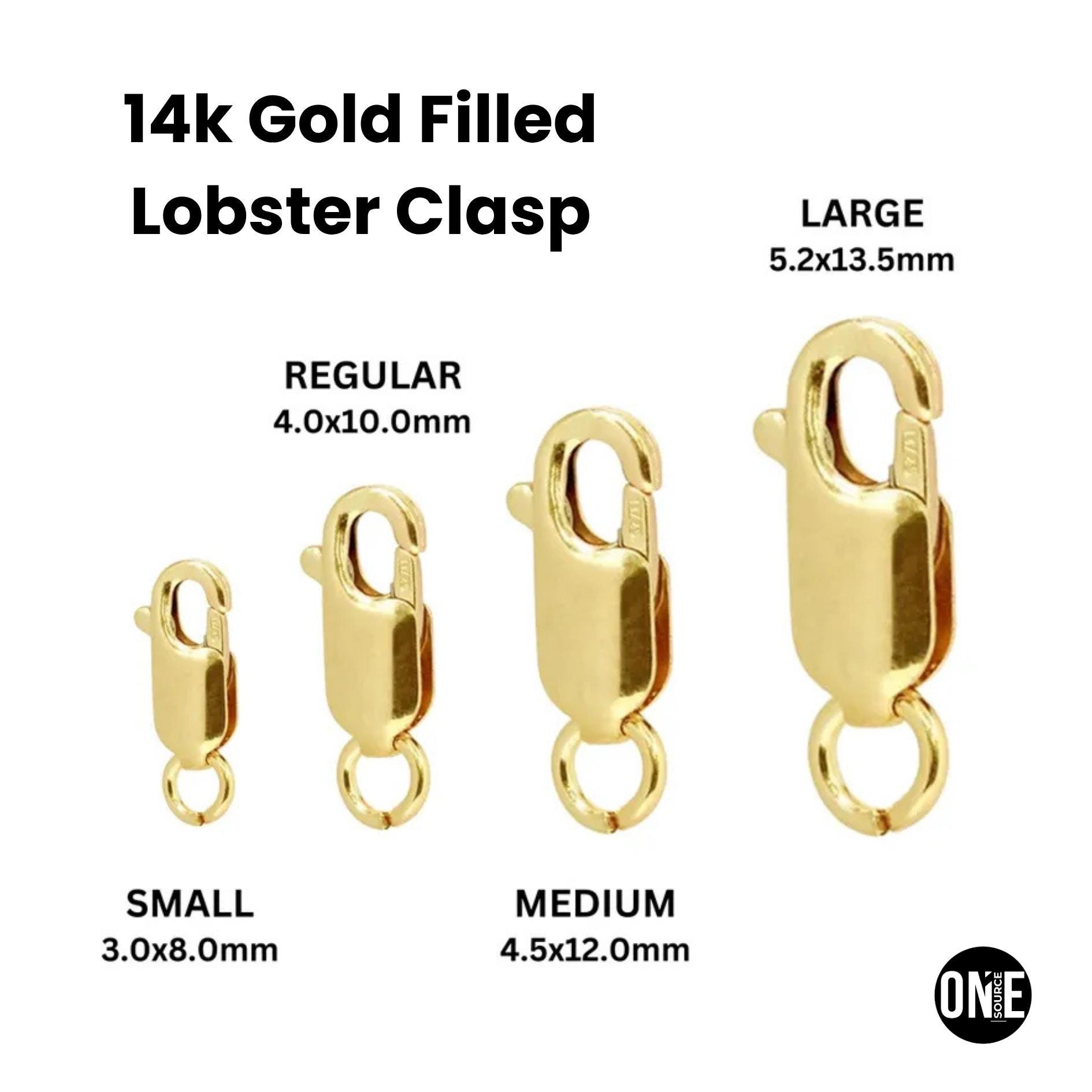 14K Gold Filled Lobster Trigger Clasp With Ring – 8mm, 10mm, 12mm