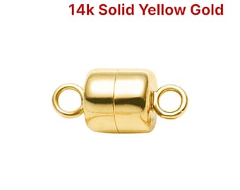 14K SOLID Gold Magnetic Clasp 4.5mm (14k-105)