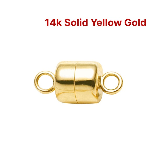 14K SOLID Gold Magnetic Clasp 4.5mm (14k-105)