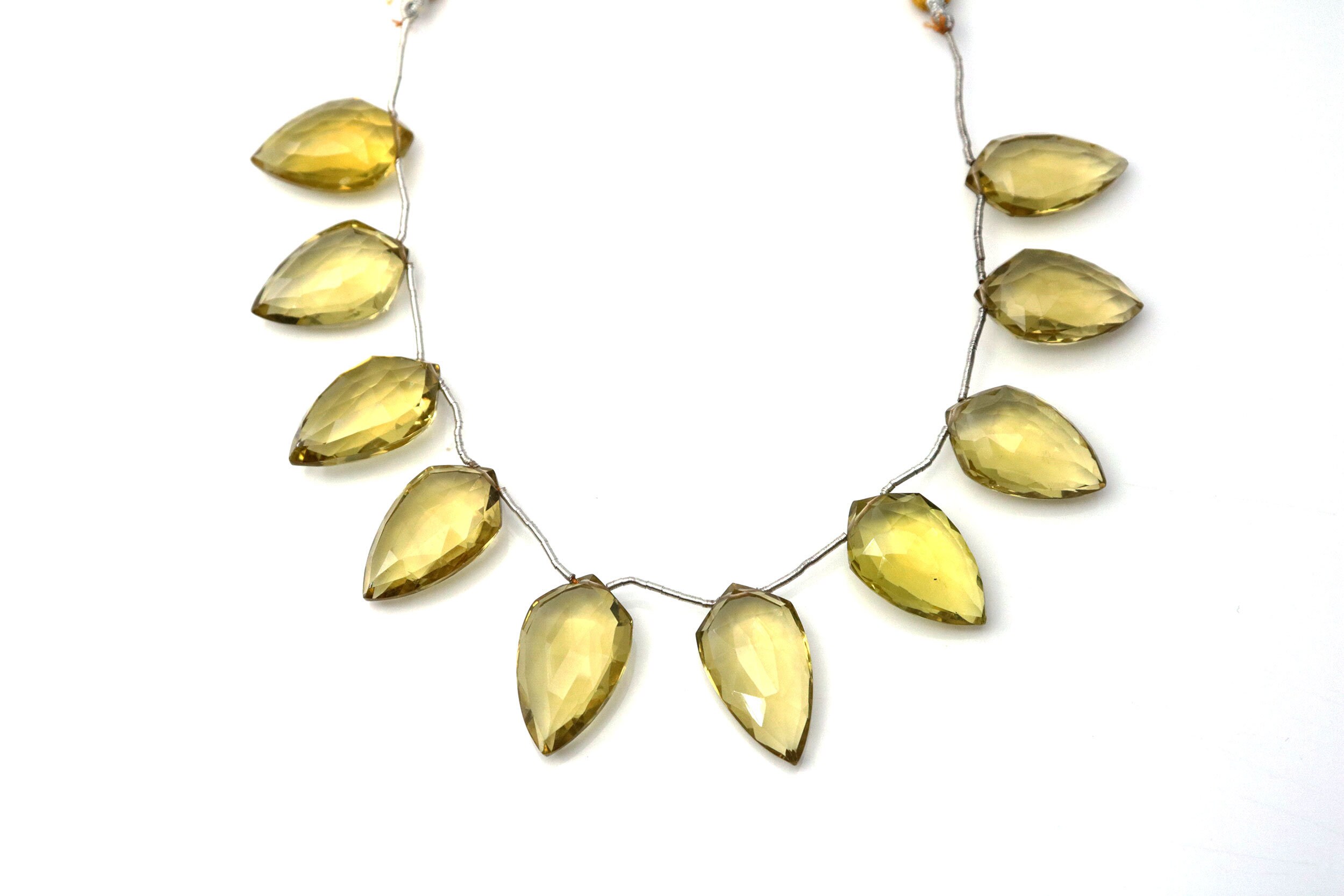 Natural Whiskey Topaz Faceted Fancy Drops, 11x19-14x25mm