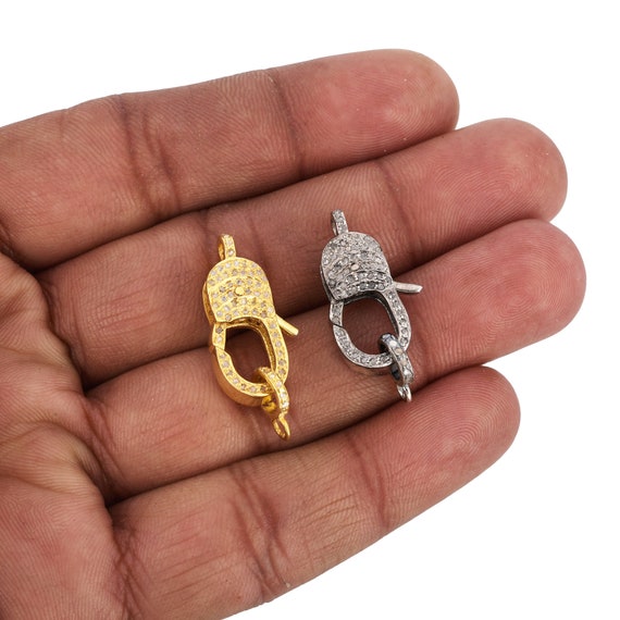 Pave diamond shop clasp