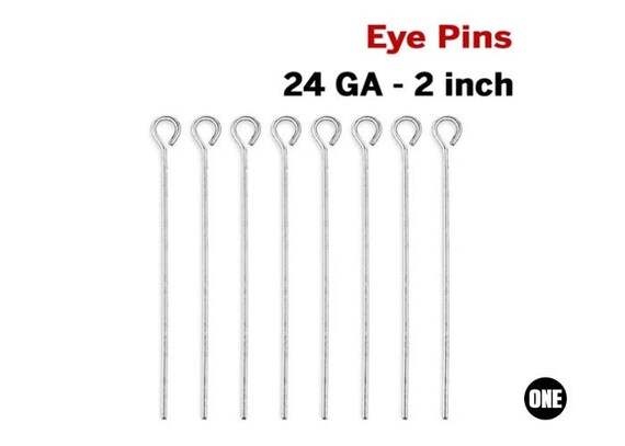 Buy 2 Inch 24GA Sterling Silver Eye Pins Wholesale Bulk Pricing SS E24 Online in India Etsy