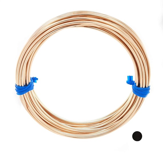 Gold Filled Round Wire - 16, 18, 20, 22, 24, 26, 28 gauge, Made in USA