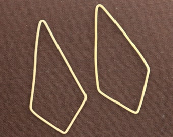 Cadena de eslabones en forma de diamante en plata de ley, 20 x 42 mm (104-LC)