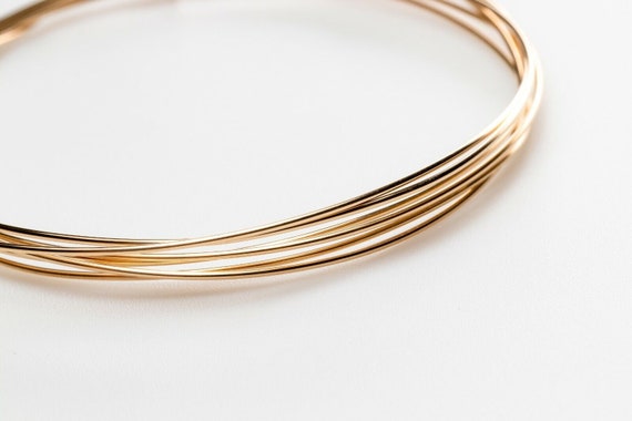 14K Gold Filled Round Dead Soft Wire, 16-18-20-22-24-26-28 GA, (W-GF-DS)
