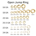 14K Gold Filled OPEN Jump Rings, Click Lock Jump Ring in 16 Gauge, 18 Gauge, 20 Gauge, 22 Gauge, 24 Gauge, Wholesale Bulk Pricing, (GF-JRO)