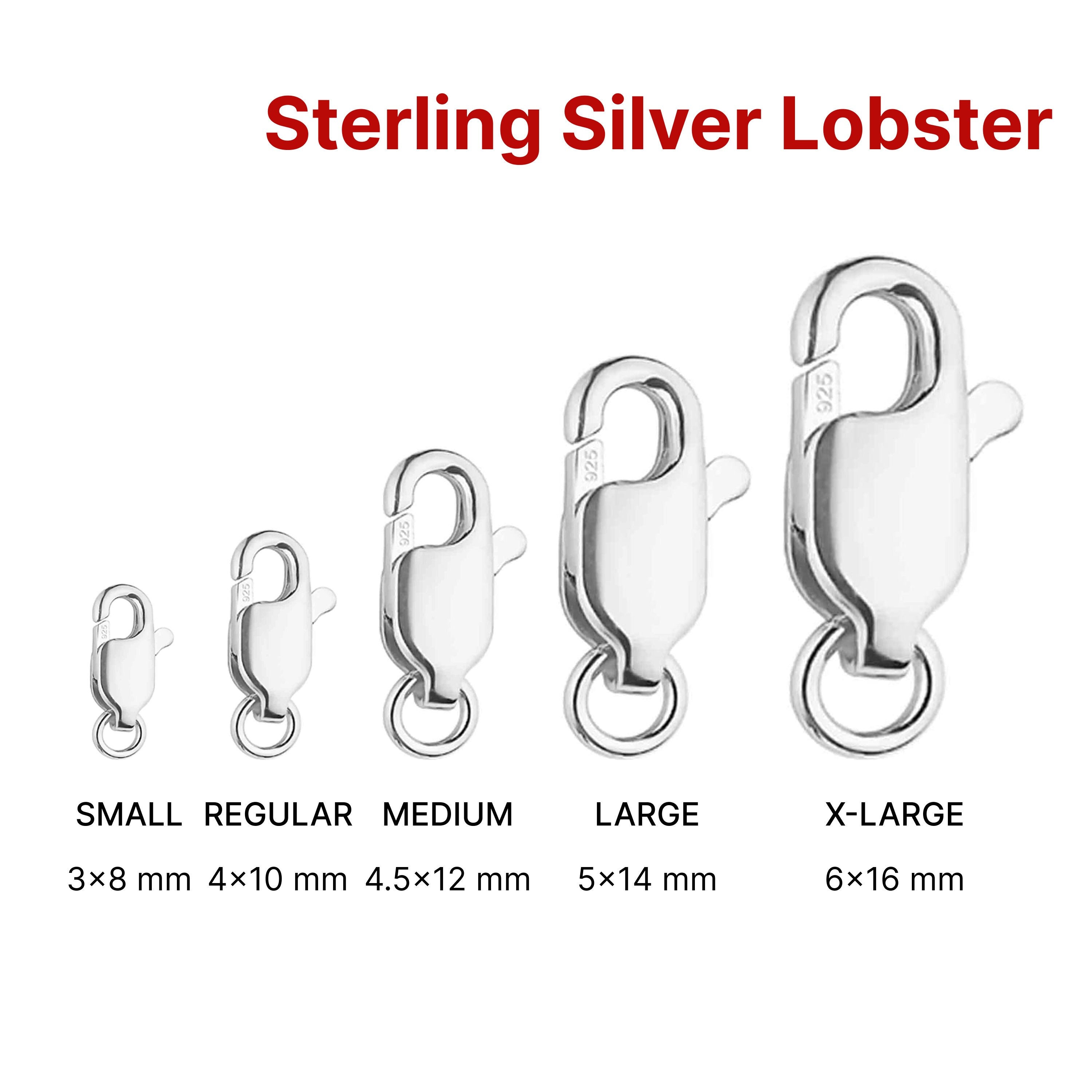 Sterling Silver 16mm (WIDE) Lobster Clasp