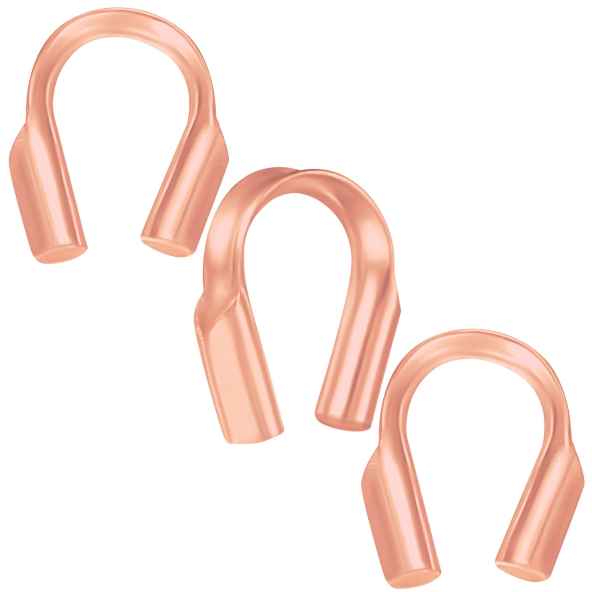 14Kローズゴールドフィルドケーブルシンブルワイヤーガード、ワイヤー