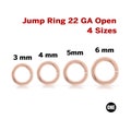 Rose Gold Filled Jump Ring 22 GA Open, Wholesale Bulk Pricing, (RG-JR22O)