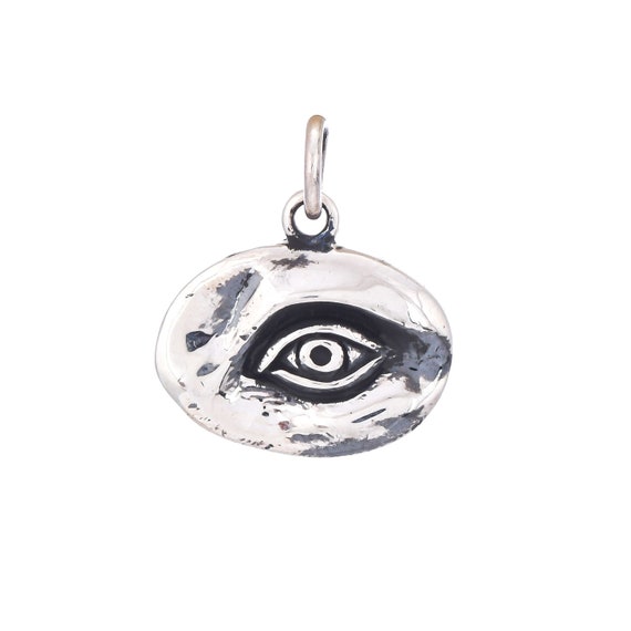 Sterling Silver Evil Eye Links, S925 Silver Round Evil Eye