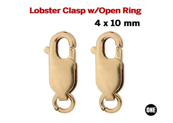 Buy 4X10 Mm 14K Gold Filled Lobster Clasp Open Ring Attached GF