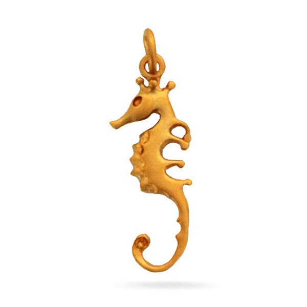 Sterling Silver Seahorse Charm, Multiple Finishes, (69-CH7)