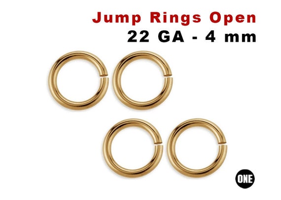 Open Jump Ring 4mm Gold Filled (4-Pcs)