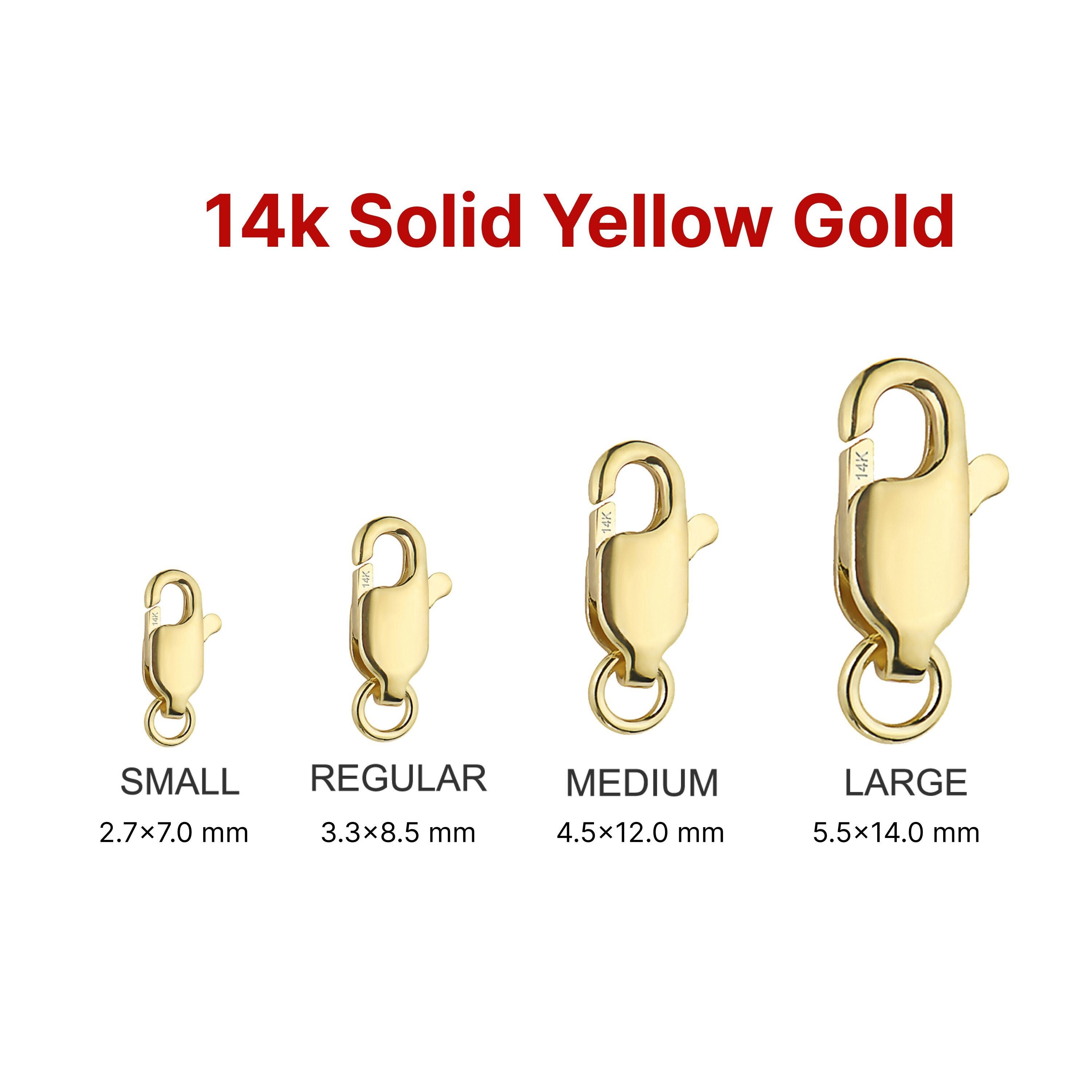 FSHK8 14K 8mm Pear Shape Lobster Lock