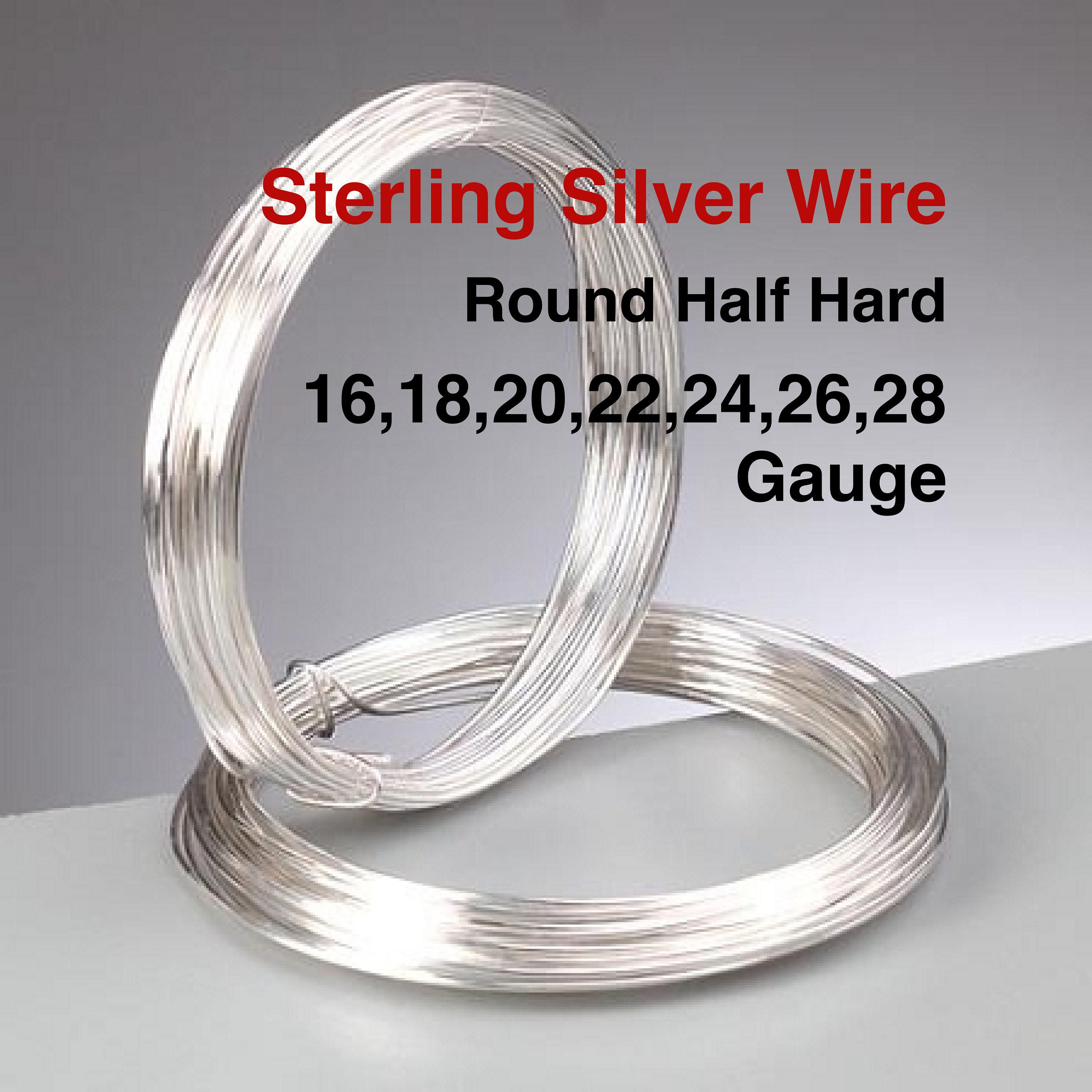 1 Meter 925 Sterling Silver Wire Jewelry Making  0.3/0.4/0.5/0.6/0.7/0.8/0.9/1/1.2mm Tarnish Resistant Silver Coil Wire