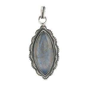 Sterling Silver Labradorite Handcrafted Artisan Pendant, (SP-5837)