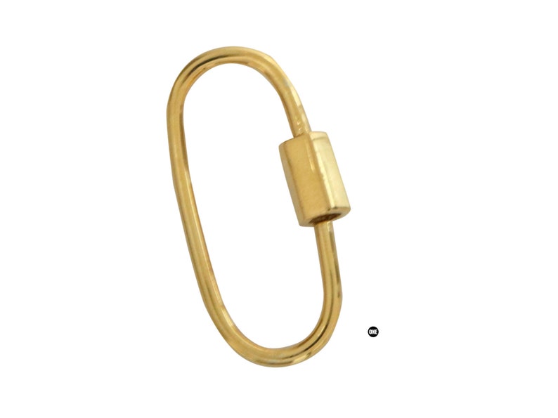 Sterling Silver Oval Carabiner 34x15 mm, 1037-SS