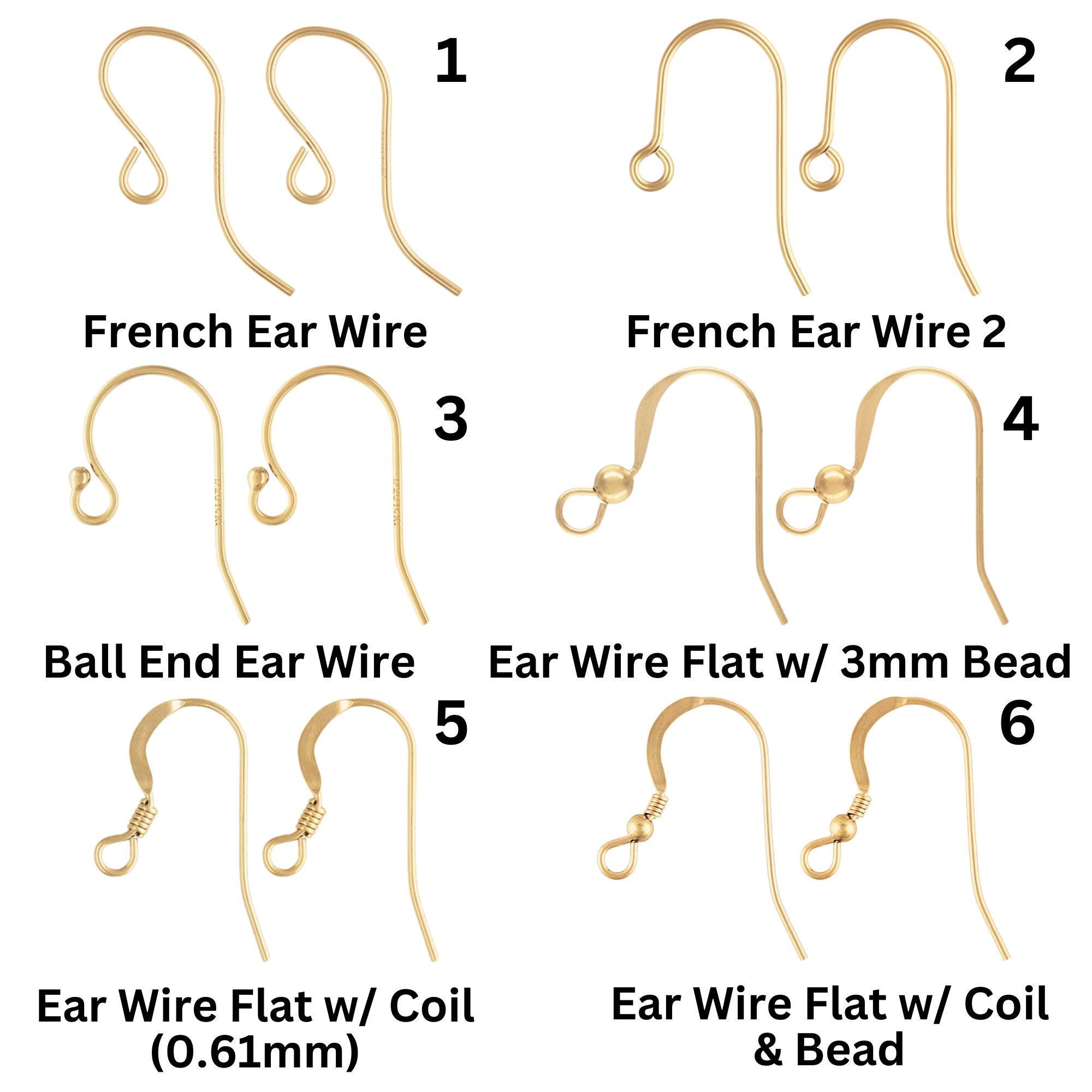 Different Types Of Ear Wires Buy Gold Earwire Online In India India