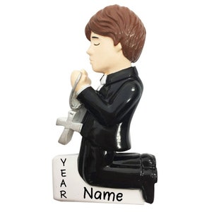 First Communion Confirmation Personalized Christmas Ornament | Custom Writing Names Ornament