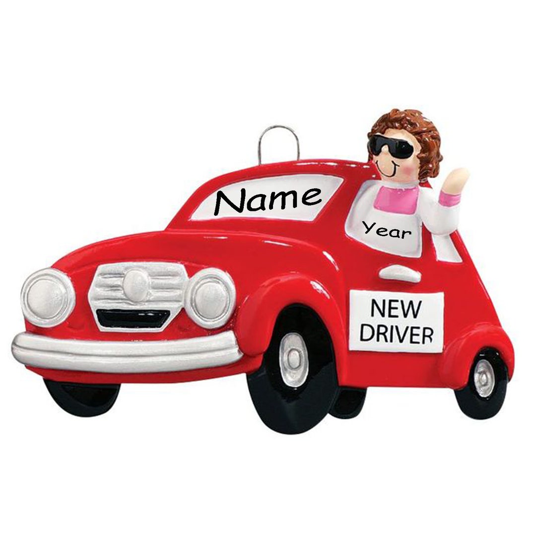 New Driver Girl Female New Car License Ornament Custom Etsy